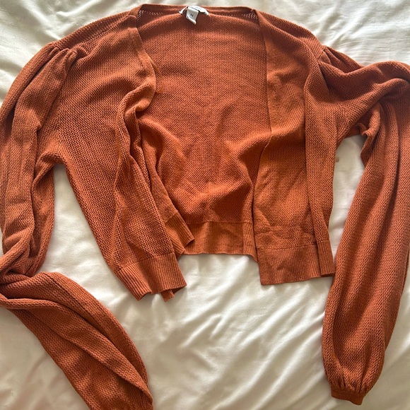 Nine West orange Croptop cardigan - Picture 2 of 3